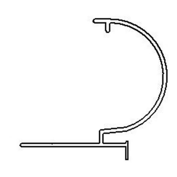 3 ft. 9 in. x 6 in. Rimlock 6 Coping Corner, White, 4PK, Latham Pool, Mfr#: CAWCN0000064